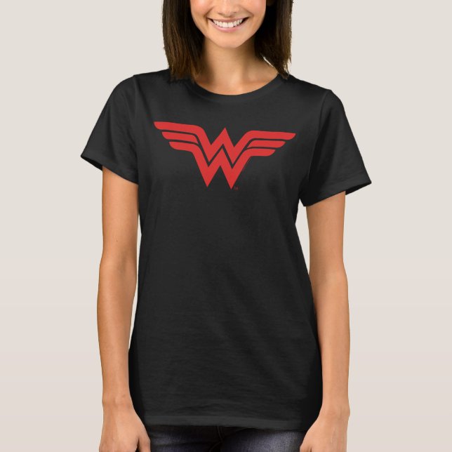 Red Wonder Woman Logo T-Shirt (Front)