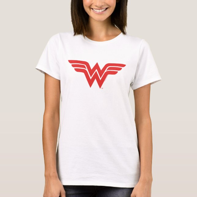 Red Wonder Woman Logo T-Shirt (Front)