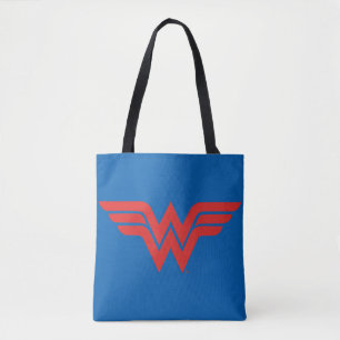 Red Wonder Woman Logo Tote Bag