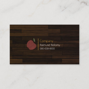 Red Wood Apple Business Card