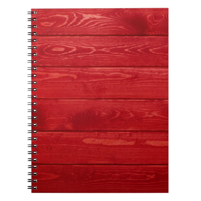 Red wooden backgroundwood,background,texture,rusti notebook (Front)