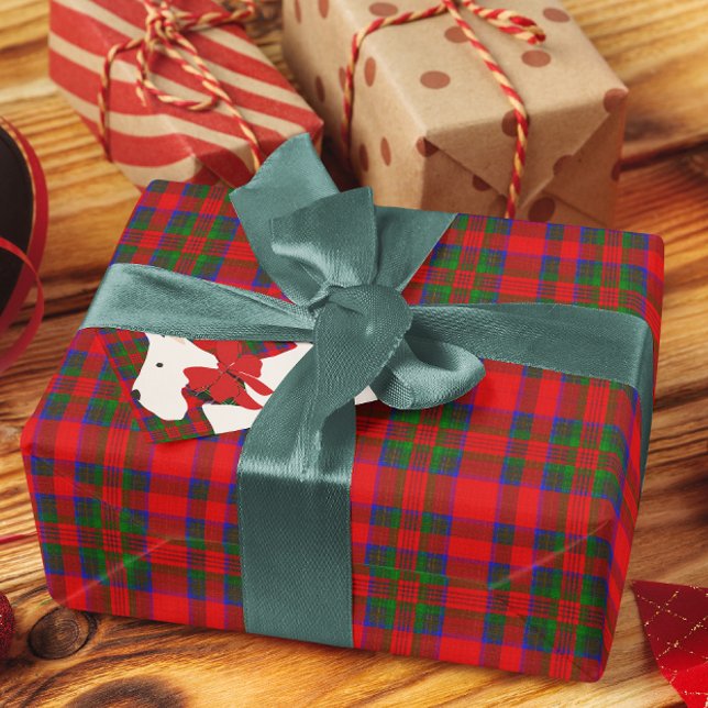 Red Wool Tartan Wrapping Paper (Tartan wrapping paper)