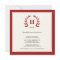 Red wreath monogram graduation class invitation