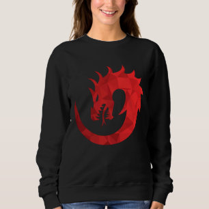 Red Wyvern Circle Gothic Sweatshirt - Dark Fantasy