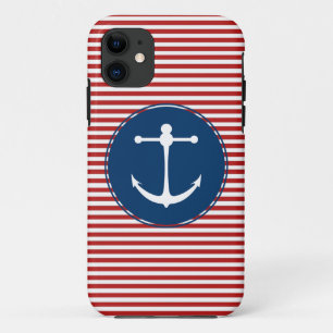 Red Yacht Club Pattern iPhone 11 Case