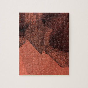 Red yellow abstract painting brush digital art jigsaw puzzle