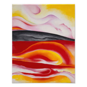 Red, Yellow and Black Streak   Georgia O'Keeffe   Photo Print