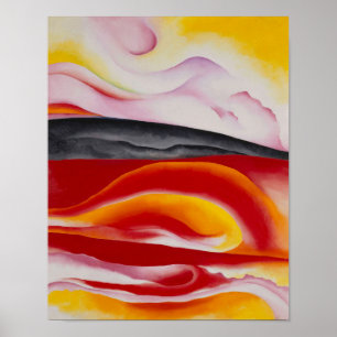 Red, Yellow and Black Streak   Georgia O'Keeffe   Poster