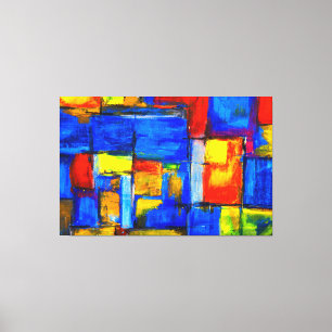 Red, Yellow, and Blue Abstract wall art
