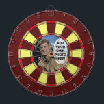 Red Yellow and Orange Standard Photo Dartboard<br><div class="desc">This dartboard background template is done in shades of red, yellow and orange. Add any photo or image you'd like to the middle (it's also available in our store without the photo template if you'd like). You can also customise and add text. Brighten up your game room with this personalised...</div>