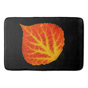 Red & Yellow Aspen Leaf #10 Bath Mat