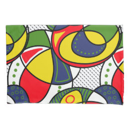 Red Yellow Blue Green Beach Ball Pillowcase