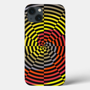 Red Yellow Blue Spiral by Kenneth Yoncich iPhone 13 Case