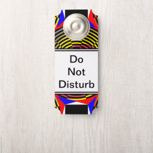 Red Yellow Blue Spiral by Kenneth Yoncich Door Hanger