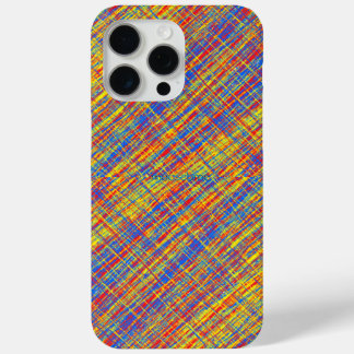 Red Yellow Blue Thatch Reflection iPhone 15 Pro Max Case