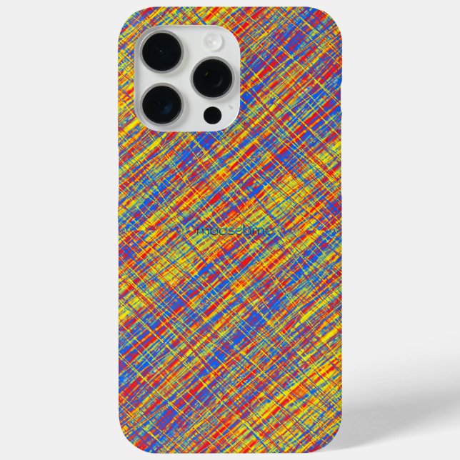 Red Yellow Blue Thatch Reflection Case-Mate iPhone Case (Back)