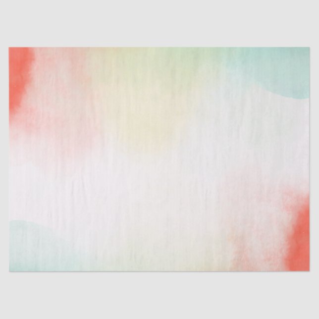 Red Yellow Blush Tie Dye Tissue Paper (Front)