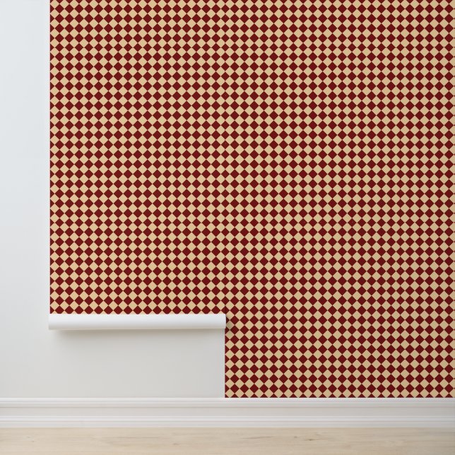 Red Yellow Chequered Diamond Pattern  Wallpaper (Application)