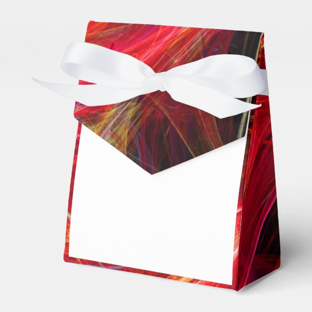 RED YELLOW CRAZY PHOTON FAVOUR BOX (Front Side)