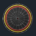 Red Yellow Dartboard<br><div class="desc">Red yellow house party modern,  man cave,  man den dartboard.</div>
