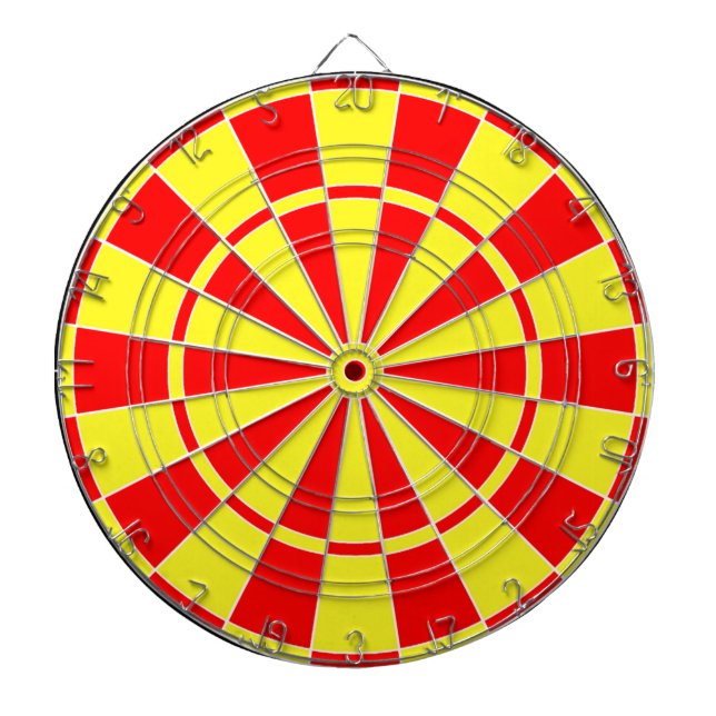 Red & Yellow Dartboard (Front)