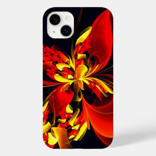 Red Yellow Floral Modern Abstract Art Pattern #10 Case-Mate iPhone 14 Plus Case