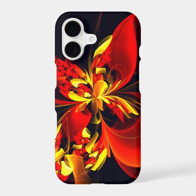 Red Yellow Floral Modern Abstract Art Pattern #10 Samsung Galaxy Case (Back)