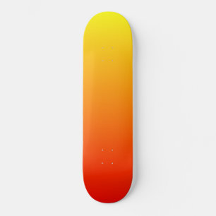 Red Yellow "Fuego" Gradient Skateboard Deck