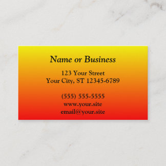 Red Yellow Gradient Business Card