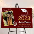 Red Yellow Graduation Welcome Photo Party 