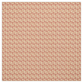 Red & Yellow Greek Key Fabric