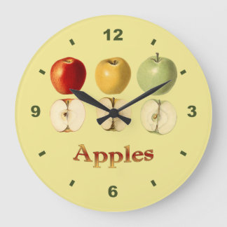 Red ~ Yellow ~ Green Apples ~ Botanical Clock ~