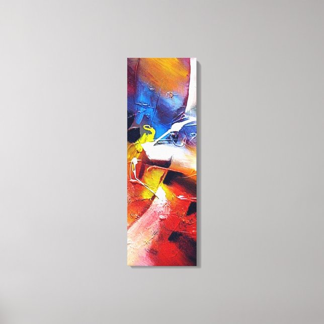 Red Yellow Green Blue Abstract Canvas Print (Front)