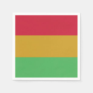 Red yellow green Juneteenth colors Napkin