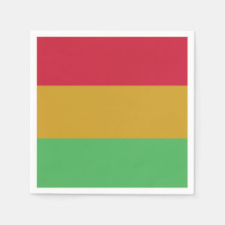 Red yellow green Juneteenth colors Napkin