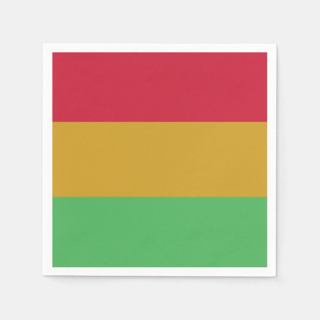 Red yellow green Juneteenth colors Napkin (Front)