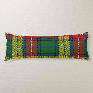 Red Yellow Green Plaid Body Cushion