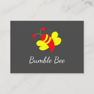 Red Yellow Honey Bee Bumble Bee   Business Card
