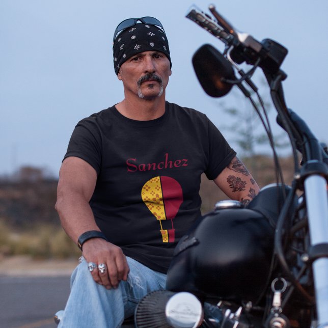 Red Yellow New Mexico Zia Hot Air Balloon T-Shirt (Creator Uploaded)