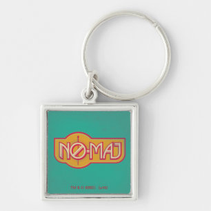 Red & Yellow NO-MAJ™ Badge Key Ring