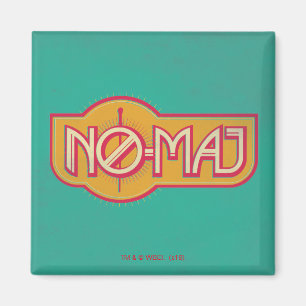 Red & Yellow NO-MAJ™ Badge Magnet