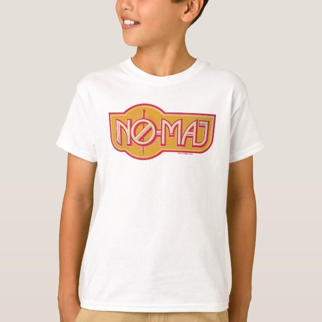 Red & Yellow NO-MAJ™ Badge T-Shirt (Front)