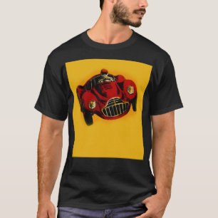 Red Yellow Old Auto Racing Car T-Shirt