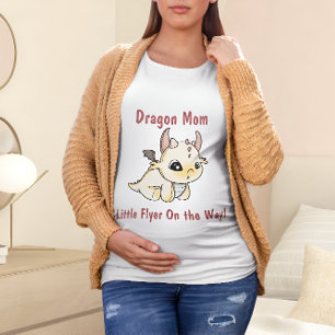 Red yellow pastel baby dragon Mum T-Shirt