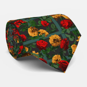 Red Yellow Roses   Tie