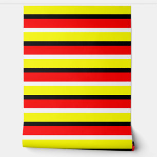 Red Yellow Stripes Horizontal Lines Wallpaper