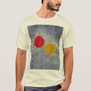 Red yellow Sun Spot Polka Dots Abstract T-Shirt