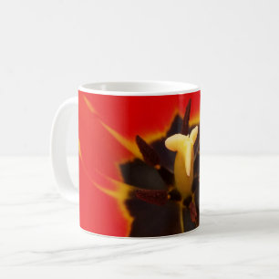 red yellow tulip coffee mug