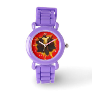 red yellow tulip watch