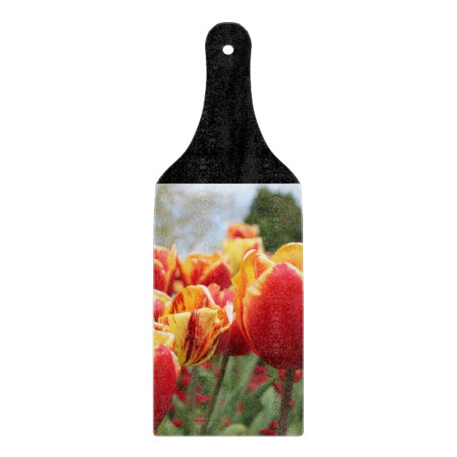 red/Yellow tulips Cutting Board (Front)